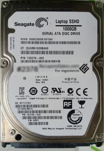 Seagate St1000lm014-1ej164 1000gb Sata - 3247 Recuperodatos 