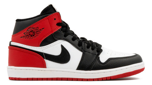 Tenis J1 Mid Negro Y Rojo # 23.5