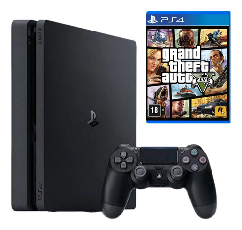 Sony Playstation 4 Slim 500 Gb Standard + Controle /jogo Brinde