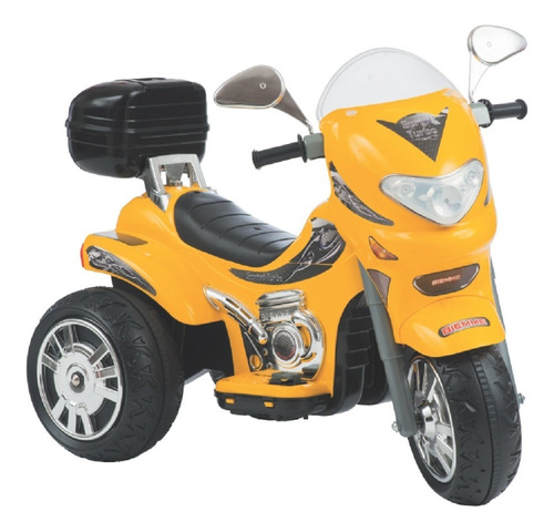 Moto Elétrica Infantil Biemme Sprint Turbo Amarela Com Capacete 12v