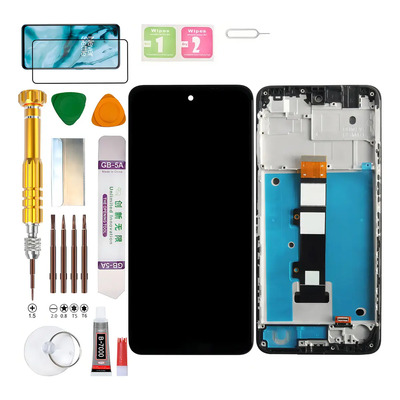 Pantalla Con Marco Para Motorola G22 Xt2231-1/2/3/5 Moto Mc3d1 Display Negro
