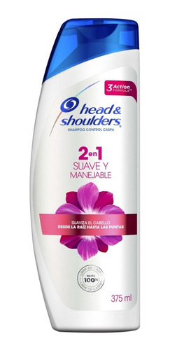 Shampoo Head & Shoulders Limpieza Manejable 2 En 1 375 Ml
