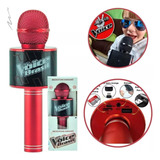 Microfone Infantil De Brinquedo Com Som De Verdade The Voice