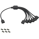 Hub Divisor Rgb 1t6 Argb 5v 3 Pinos Placa Mãe Aura Sync