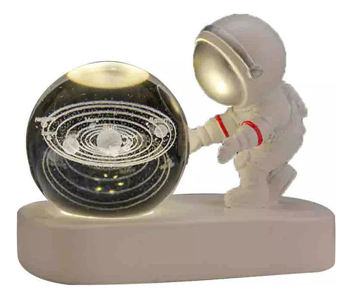 Astronauta Decorativa Lampara Galaxia Adorno De Mesa