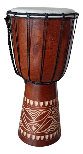 Tambor Africano Artesanal Djembé Yembé Rustico Aprox 40 Cm