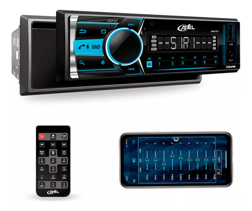 Autoestereo 1 Din C/app Steelpro Bluetooth Usb Original Axel