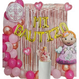 Decoración De Bautizo Con Globos Para Niñas