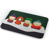 Tapete South Park Personaje Fondo Verde Baño Lavable 40x60cm