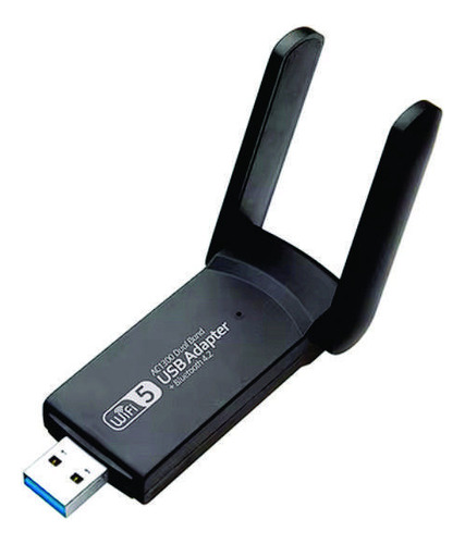 Adaptador Wifi Usb 2 Antenas +bluetooth Ideal Pc Escritorio