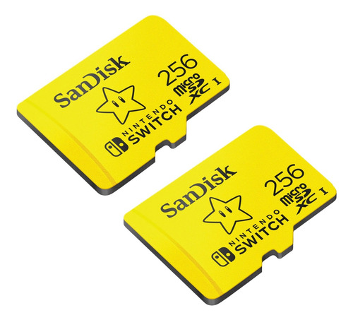 Kit 2 Cartão Memória Sandisk Nintendo Switch 256gb Eua Nf-e