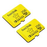 Kit 2 Cartão Memória Sandisk Nintendo Switch 256gb Eua Nf-e