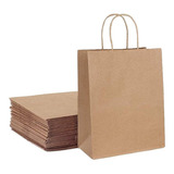 Bolsa De Papel Kraft Pequeña 22 X 32,5 X 10 (50 Unidades)