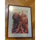 Hermosa Foto Enmarcada De Chicas Africanas. 32 X 24 Cms. Apr