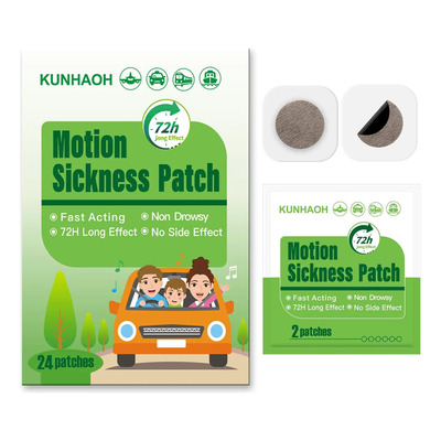 Parches Kunhaoh Para Mareos, 24 Unidades, Impermeables, No D