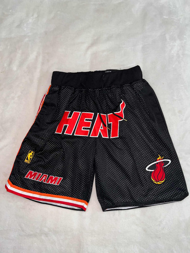 Short Básquet Miami Heat Bermuda Talle L