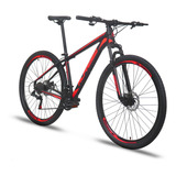 Mountain Bike Alfameq Atx Aro 29 19 27v Freios De Disco Hidráulico Câmbios Indexado Mtb Cor Preto/vermelho