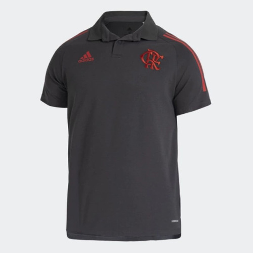 Camisa Polo adidas Cr Flamengo Cinza Gk7362