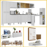 Kit Cozinha Casa Completa 3 Ambientes Multimóveis Cr60001