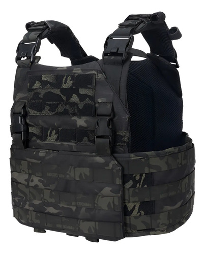 Chaleco Tactico Porta Placas Militar Con Placa Trabajo Caza