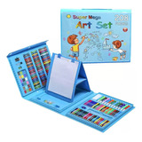 Para Set Kit Arte Niños Maleta Crayon Acuarela Plumon 208