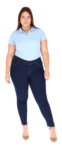 Pantalón Mezclilla Austin Curvy Plus Aum902 Talla Extra 