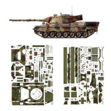Leopard 1a4 Escala 1.25 Papercraft