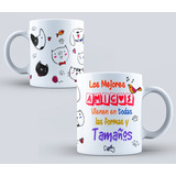 Taza Mascotitas Gatos Perros 11 Oz Para Café