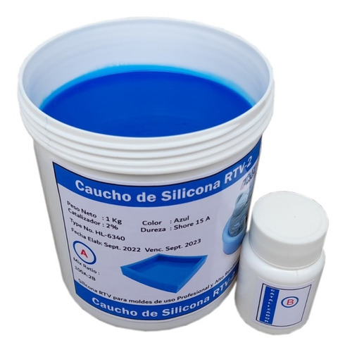 Silicona Para Moldes Caucho  1.0 Kg + Catalizador 20 Gr