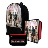 Mochila+ Funda Carpeta+ Cartu De Black Pink K-pop #330