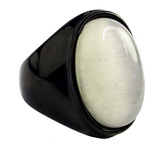 Anillo Estilo Turco De Lujo Elegante Negro Acero Inoxidableb