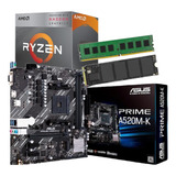 Combo Actualizacion Pc Amd Ryzen 3 3200g  8 Gb Nvme 240