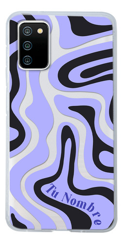 Funda Para Galaxy Para Mujer Curvas Morado Con Tu Nombre