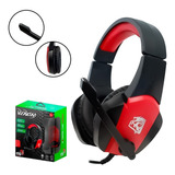 Headset Gamer Extreme Venom Preto E Vermelho C/mic Hgvn ELG