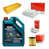 Kit 4 Filtros + 4l Aceite Castrol 5w40 Peugeot 208 Wega