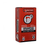 Grampas Sujeta Cable Tacsa N° 15 Clavo De Acero Caja X20u