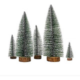 5 Pcs Christmas Trees Desktop Miniature Pine Tree Artif...