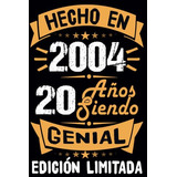 Regalo De Cumpleaños Para Hombre Mujer De 20 Años: Regalo De