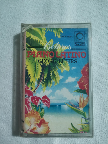 Georg Luhrs Boleros Piano Latino Cassette Original Nuevo 