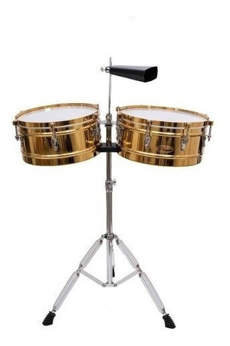 Timbaleta Parquer Mystic 13 Y 14 Con Soporte Y Cencerro