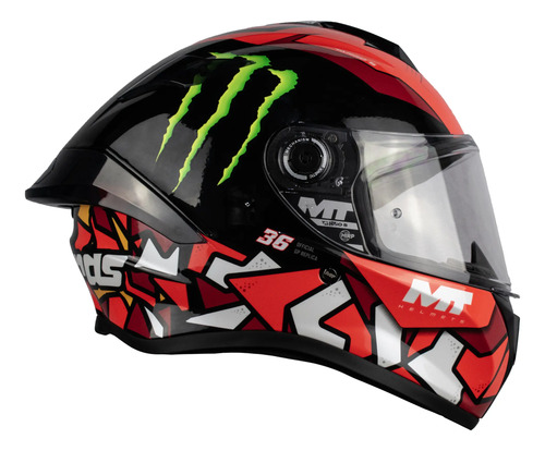 Casco Para Moto Mt Helmets Targo S Piqueras Monster Ece2206 | Meses sin interés