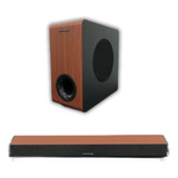 Soundbar Para Tv Com Subwoofer Bluetooth Tomate Mts-2036 Cor Preto/madeira 110v/220v