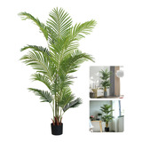 Planta Artificial Palmera Areca Decorativa Árbol Falso 160cm