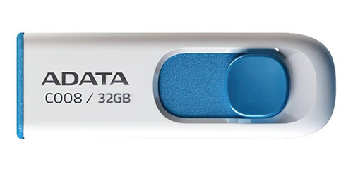 Memoria Usb Adata C008 32gb Blanco/azul 2.0