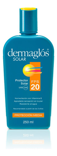 Protector Solar Dermaglos Fps 20 Ra Emulsión X 250 ml