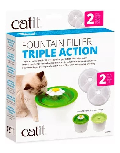 Filtros De Fuente De Agua Para Gatos Catit Senses 20 Cat