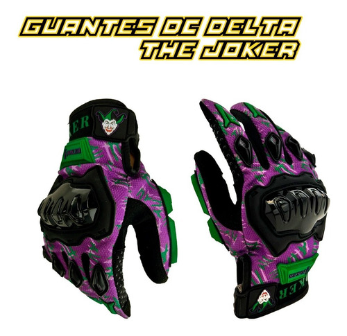 Guante Para Motos Diseño Joker Dc - Guante Delta Diseño Lim.