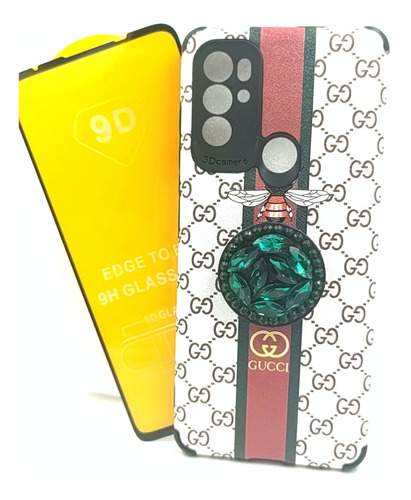 Case Marca + Mica Cristal Para Motorola G60s