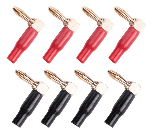 8 Cables De Altavoz Tipo Banana Plug De 4 Mm, 4 Mm, Oro De 2