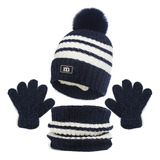 Gxt Conjunto De Gorro De Punto De Invierno De 3 Piezas Con